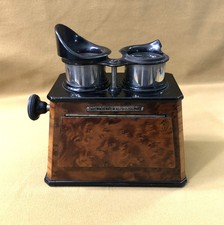 Ancien stéréoscope en bois Visionneuse stéréo MACKENSTEIN format 6 x 13 Jumelles