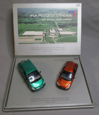 AV368 NOREV 1/43 1:43 COFFRET PSA PEUGEOT 206 CITROEN PICASSO USINE BRASIL 2001