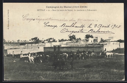 Cpa settat sous les murs - cpa,