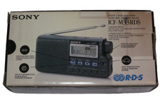 Sony iCF-M 33 RDS , Radio portatif FM/ GO, 15 Préreglage en mémoire pied Pliable