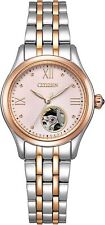 [Citizen] Montre Mécanique Coeur Ouvert Rose PR1044-87X Femme Argent