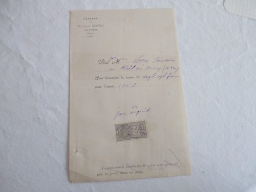 Ancienne facture papier