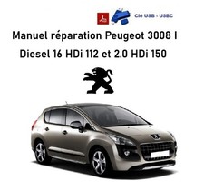 Revue technique manuel atelier réparations Peugeot 3008 I [USB]