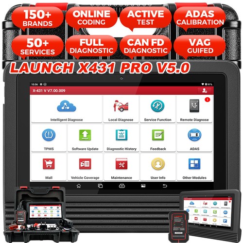 Launch x431 pro - launch, valise