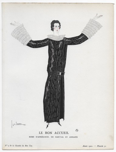 Georges lepape robe - robe, de