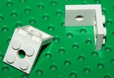 Lego Espace White Bracket 2x2-2x2 ref 3956 Set 6927 6988 6958 6982 6980 6990...