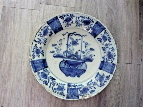 Plat delft décor un - plat,