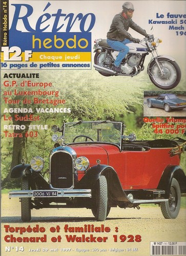 Retro hebdo chenard - 14,