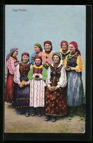 Carte postale typy polskie - carte,