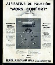 CLICHY (92) USINE d'APPAREILS ELECTRO-DOMESTIQUE ASPIRATEURS "MORS CONFORT" 1946