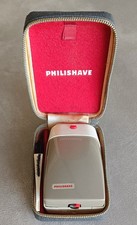 Ancien Rasoir   PHILISHAVE à piles,  dans son coffret d'origine. Bon Etat