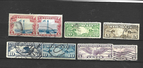 Etats unis anciens - 8, timbres