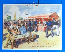 CARTON PUBLICITAIRE JIM SEVELLEC LA FOIRE VIN DE SAUMUR VEUVE AMIOT