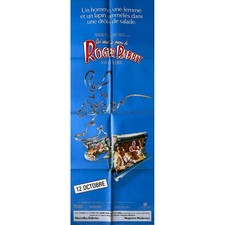 WHO FRAMED ROGER RABBIT French Movie Poster Style B - 23x63 in. - 1988 - Robert