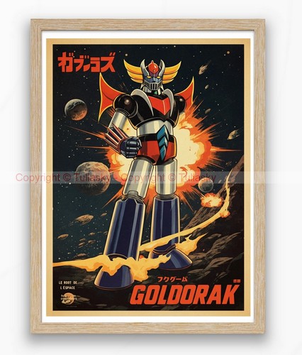 Vintage goldorak poster - goldorak,