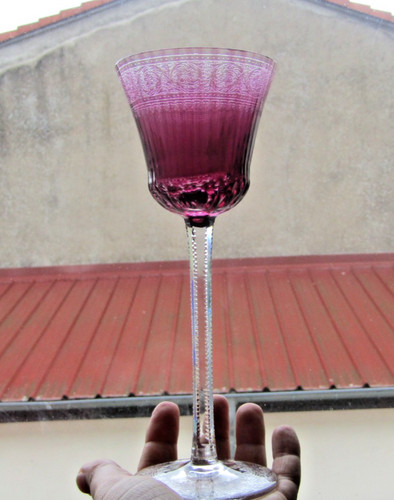 Verre vin roemer violet - verre,