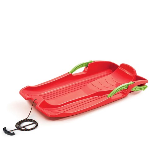 Luge neige plastique rouge - luge,