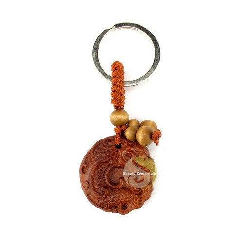Porte clefs feng shui dragon - clefs,