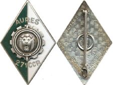 271° C.C.R, AURES, Cie de Circulation Routière, émail, dos guilloché, Drago 1465