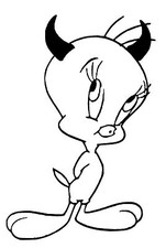 Sticker Titi démon, pour