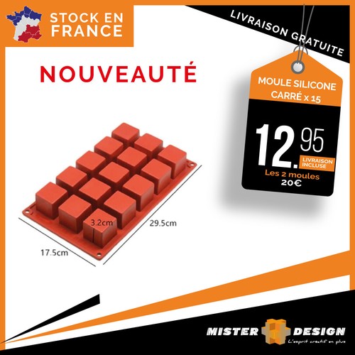 Moules silicone carré - moules,