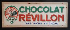 Ancien carton publicitaire chocolat révillon Lyon très riche en cacao  1920 coq