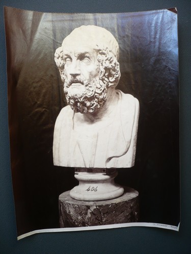 Photo ancienne sculpteur buste - ancienne,