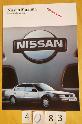 Nissan maxima prospectus - nissan,