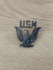 BADGE INSIGNE MILITAIRE CASQUETTE USN US NAVY VINTAGE ANCIEN USA VIETNAM WAR