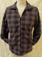 Veste polaire M cardigan imprimé tartan gris noir LAFUMA femme