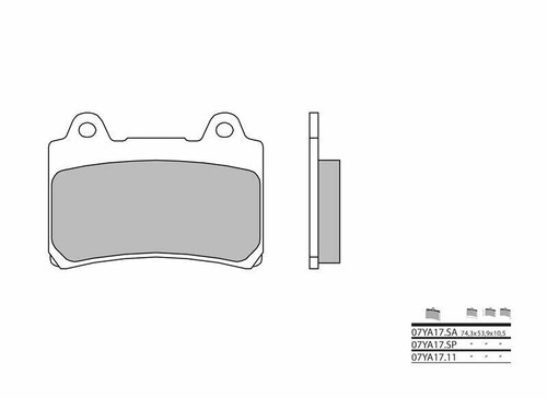 Plaquettes frein moto - , avant
