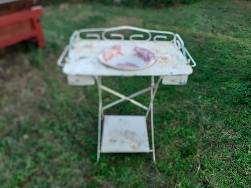 Ancienne table toilette - table,