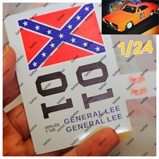 #1/24 Stickers X Dodge Chargeur Général Lee Dukes Of Hazzard Bo Luke 1/25