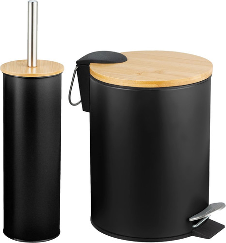 Poubelle porte brosse wc - porte-brosse,