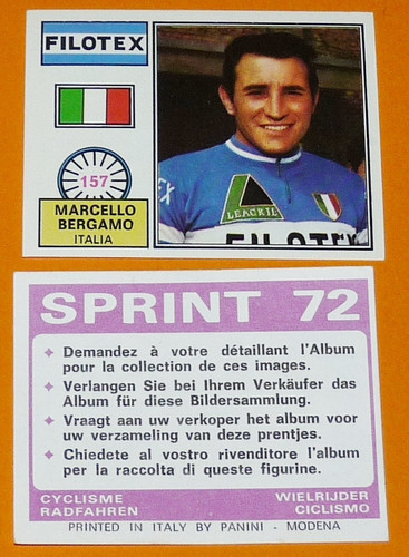 Panini sprint cyclisme 1972 - cyclisme,