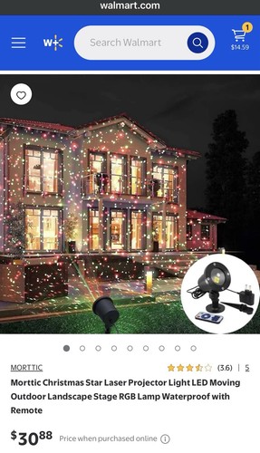 Christmas star laser projector - laser,