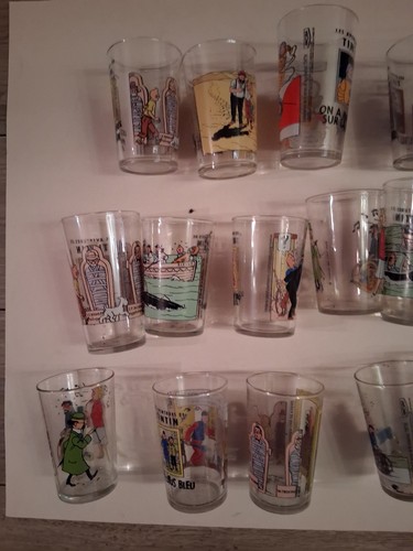 Verres tintin lot - verres, 17