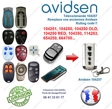 TELECOMMANDE AVIDSEN 104257 remplace 104250, 104251, 654250, 664700, 114253...