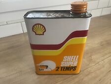 Shell Super 2T Bidon D’huile En Métal Vide 2L 