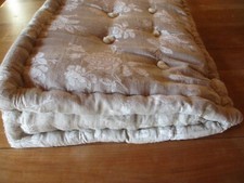 Ancien rehausseur de tête, repose pieds, sous oreiller en crin toile à matelas