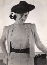 Anny Blatt Fashion Model Paris old Vigneau Photo 1935