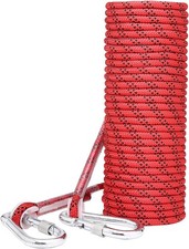 ENJOHOS Corde d'escalade 8 mm en nylon avec mousqueton