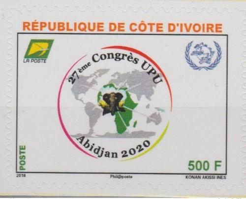 Côte ivoire 2018 adhésif - côte,
