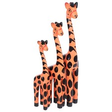  3 Pcs Statue De Girafe