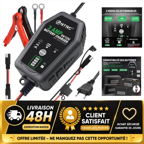 Htrc chargeur batterie voiture - chargeur,