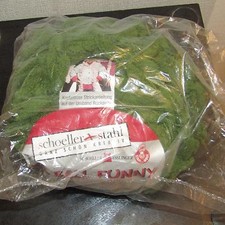 Très grosse pelote de laine polyester 200g pompon vert ( 80 Mètre !! )