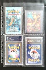 10 FEUILLE PAGE CLASSEUR PORTFOLIO PROTECTION PROTÈGE CARTE PCA BOOSTER POKEMON