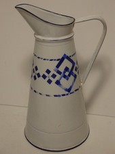 broc pot tôle émaillée