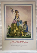 VIEUX PAPIER MENU CIE GENERALE