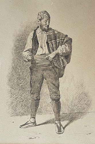 Portrait homme dessin - dessin, plume